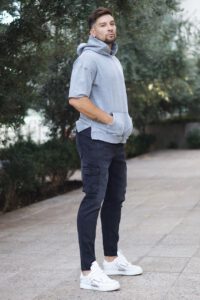 Jeans Men Cargo Black Intermedio