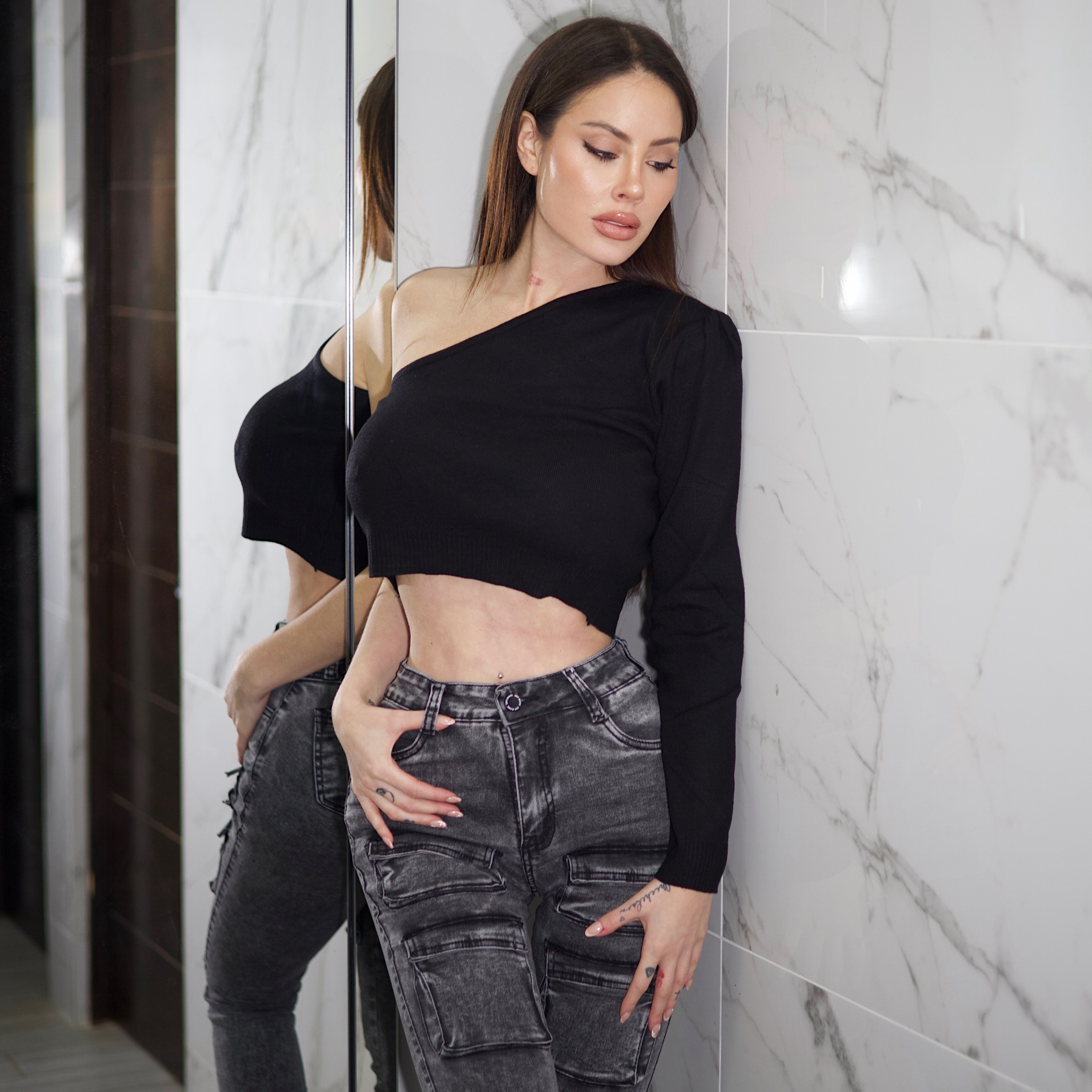 Cargo Skinny Gris Nevado