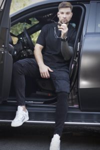 Jeans Men Cargo Black Intermedio