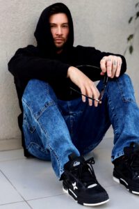 Jeans Men Oversize Blue Desgastado