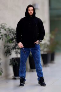 Jeans Men Oversize Blue Desgastado