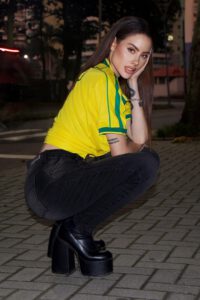 Jeans W. Cargo Black Desgastado - Vista 4