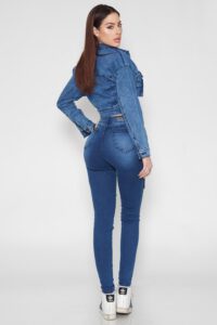 Jeans Cargo Skinny Blue Intermedio - Vista 3