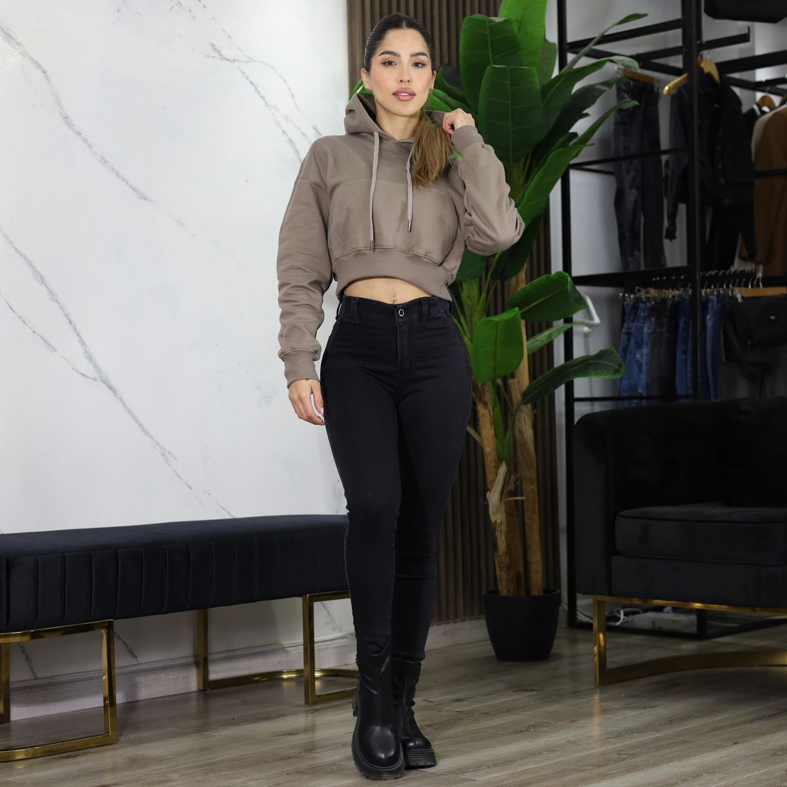 Jeans Lipo Shapper 5/b Dark Desgastado