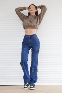 Jeans Cargo Paris Blue Intermedio