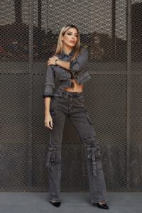 Jeans Cargo Roma Dark Nevado - Vista 3