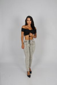 Jeans Esthetic Gris Claro