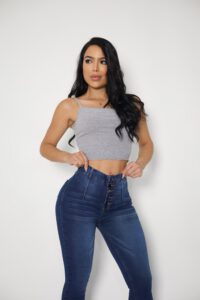 Jeans 5/b Lipo Shapper Blue Bigotes - Vista 4