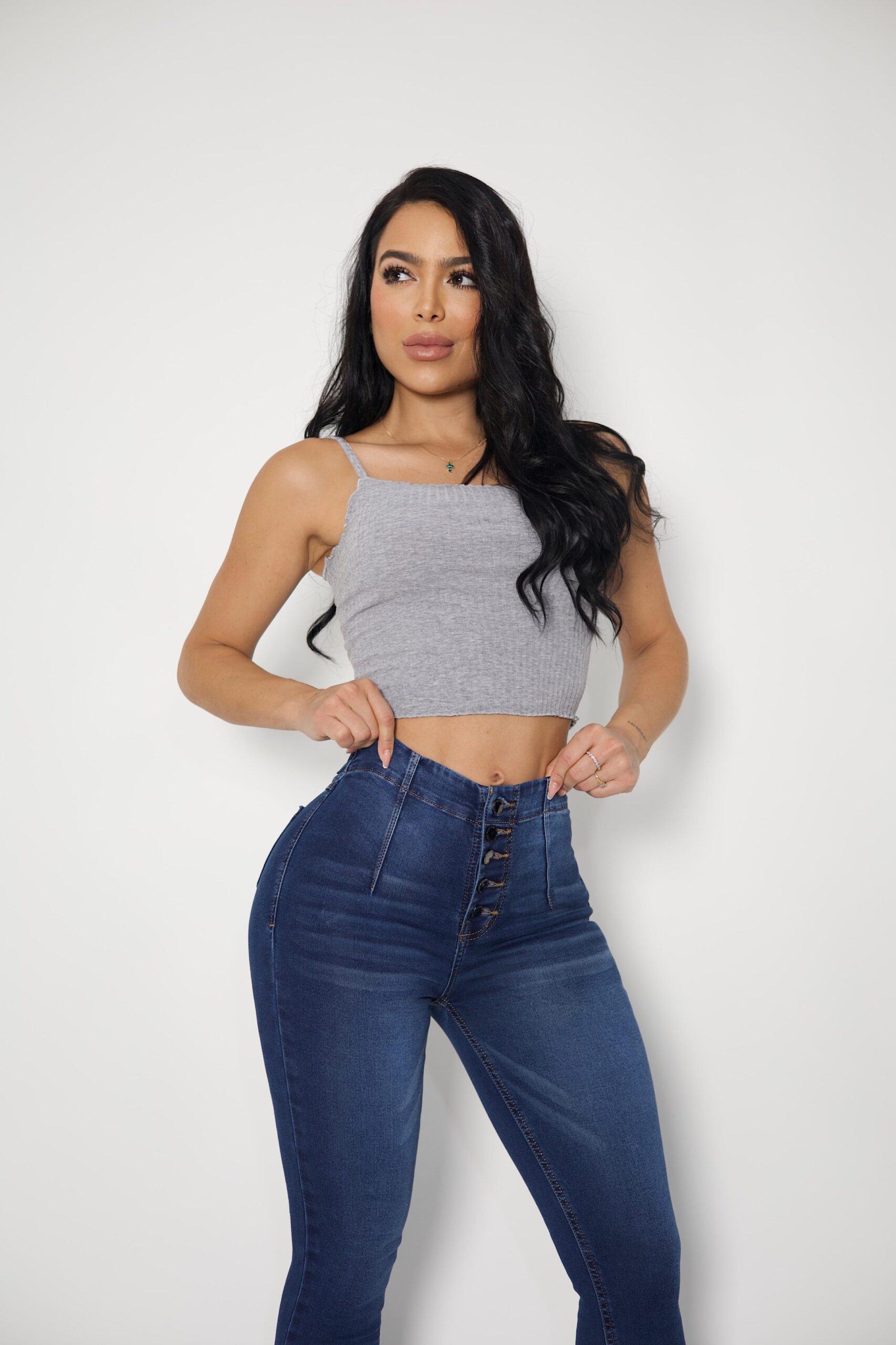 Jeans 5/b Lipo Shapper Blue Bigotes - Vista 4