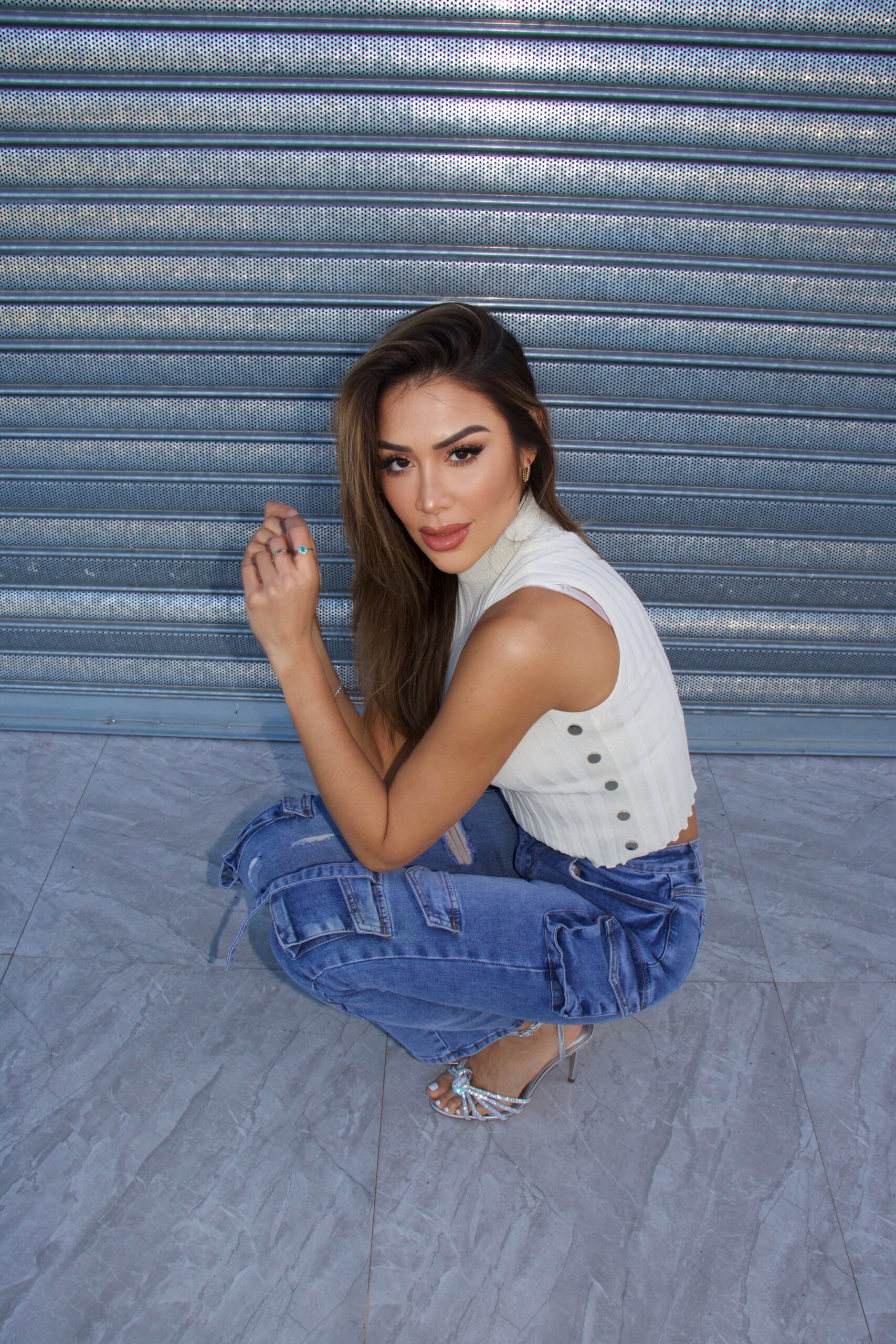 Jeans Cargo Multipocket Roma Blue Intermedio