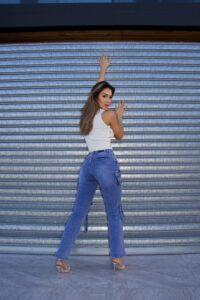 Jeans Cargo Multipocket Roma Blue Intermedio - Vista 5