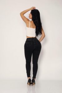 Jeans Esthetic Black Desgastado - Vista 4