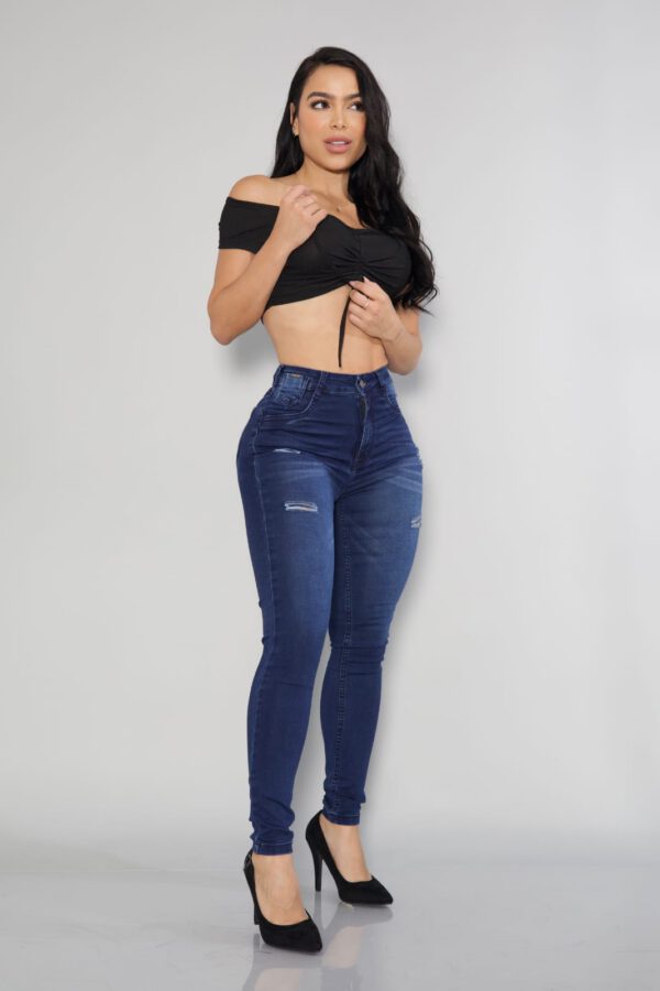 Jeans Clasico Blue Destroyed