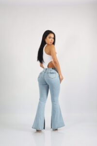 Jeans Flare Celeste Destroyed