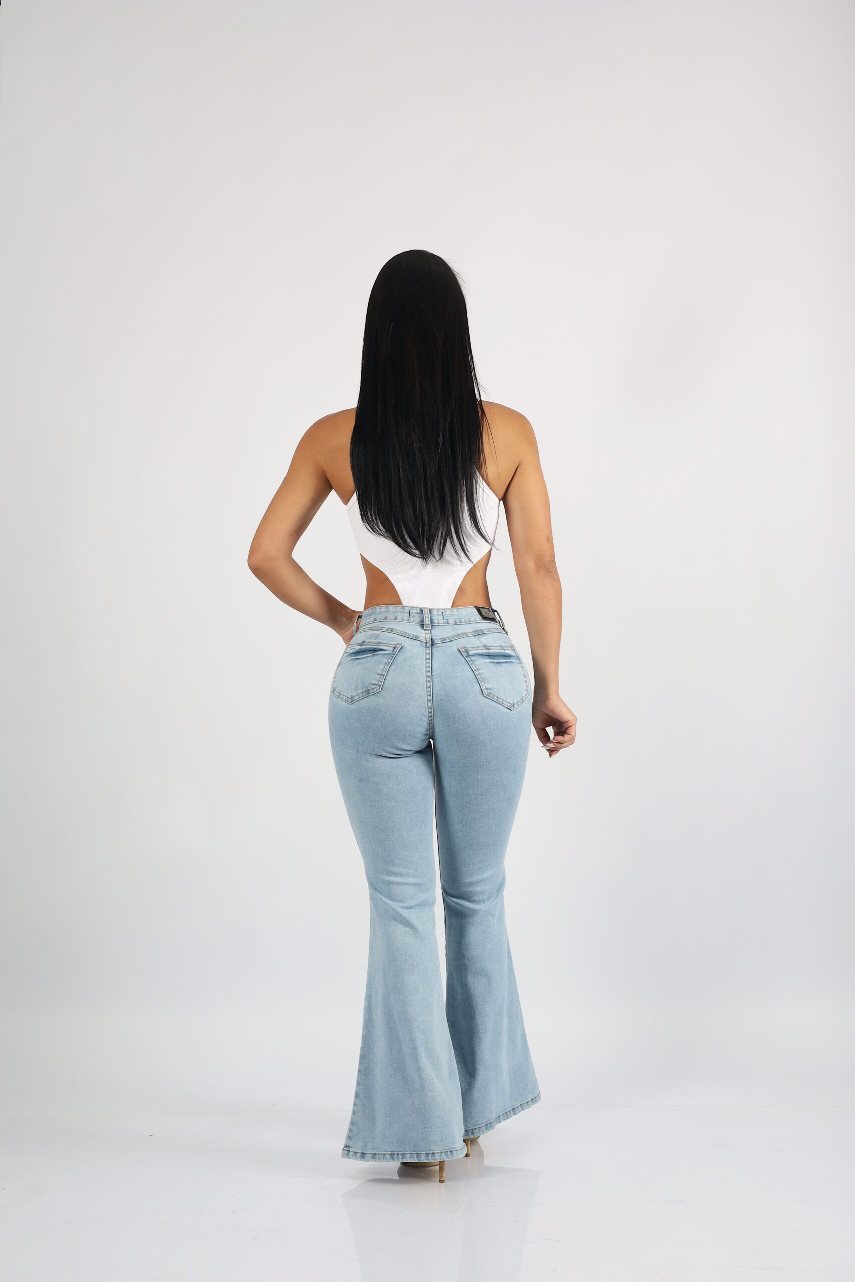 Jeans Flare Tahali Celeste Rock - Vista 4