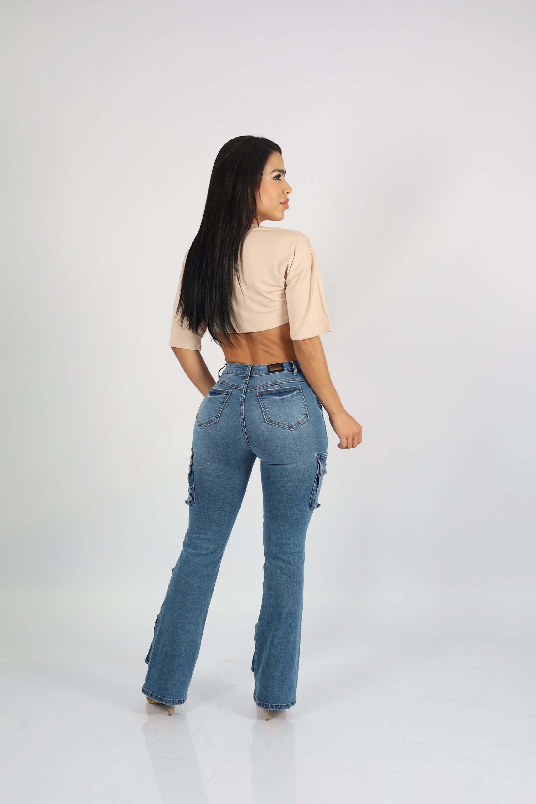 Jeans Multipocket Santorini Blue Intermedio - Vista 3