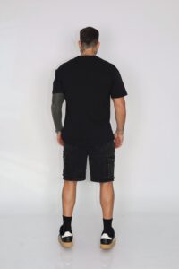 Short Men Cargo Black - Vista 3