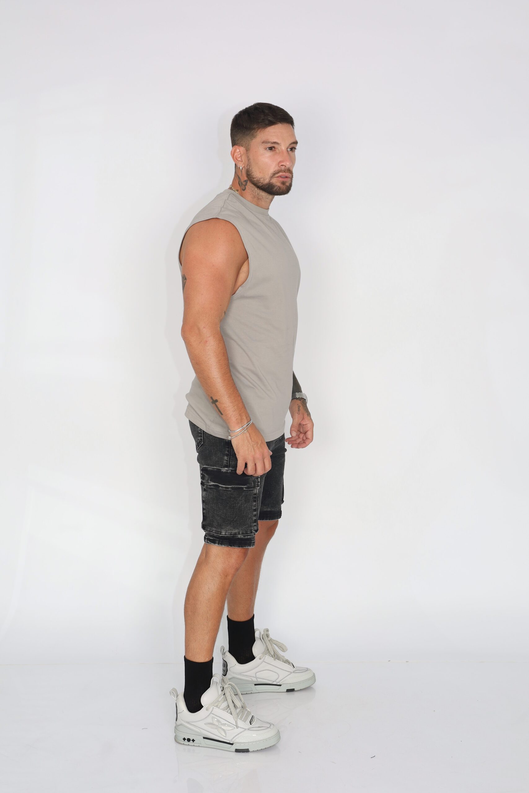 Short Men Cargo Gravillado