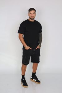 Short Men Cargo Black
