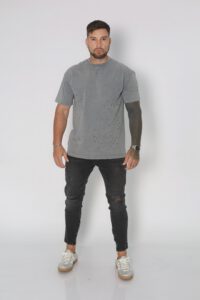 Jeans Men Dark Zipper