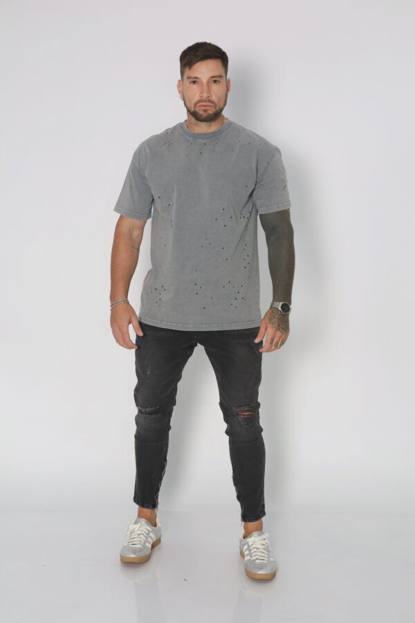 Jeans Men Dark Zipper