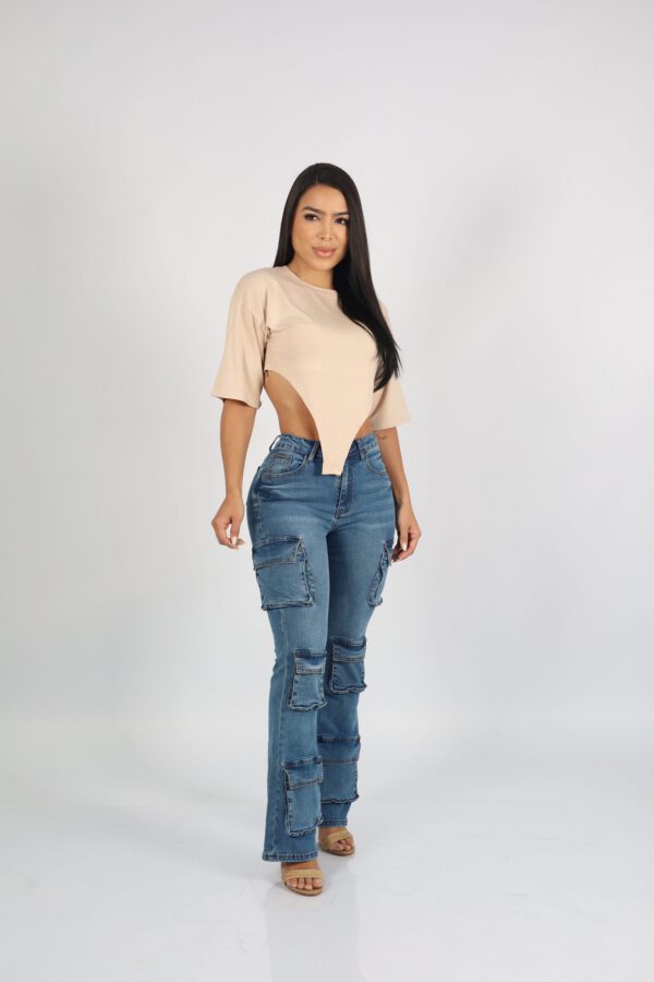 Jeans Multipocket Santorini Blue Intermedio