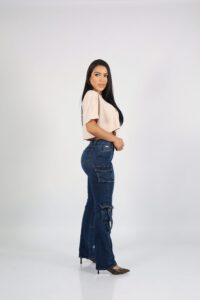 Jeans Cargo Roma Blue - Vista 3