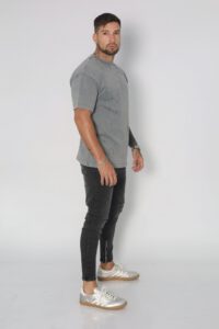 Jeans Men Dark Zipper