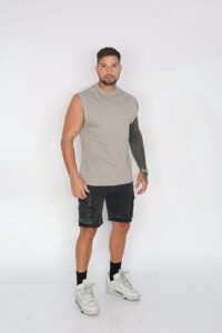 Short Men Cargo Gravillado