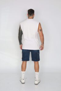Short Men Cargo Blue Intermedio - Vista 5
