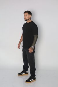 Jeans Men Oversize Black - Vista 3