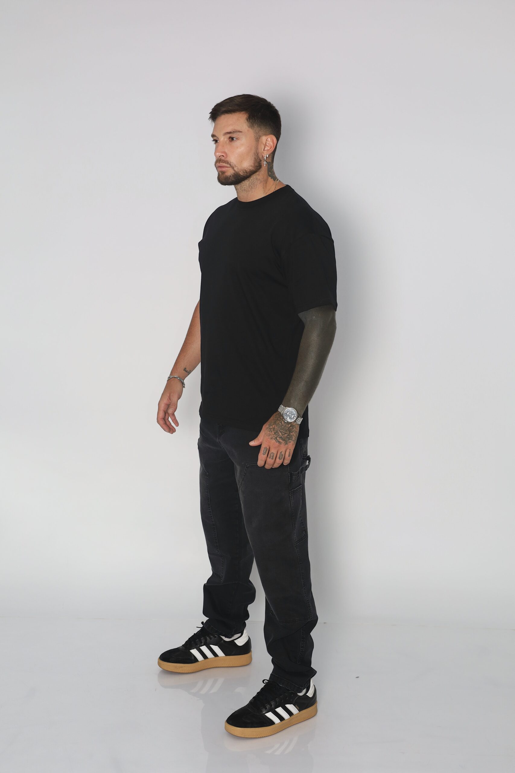 Jeans Men Oversize Black - Vista 3