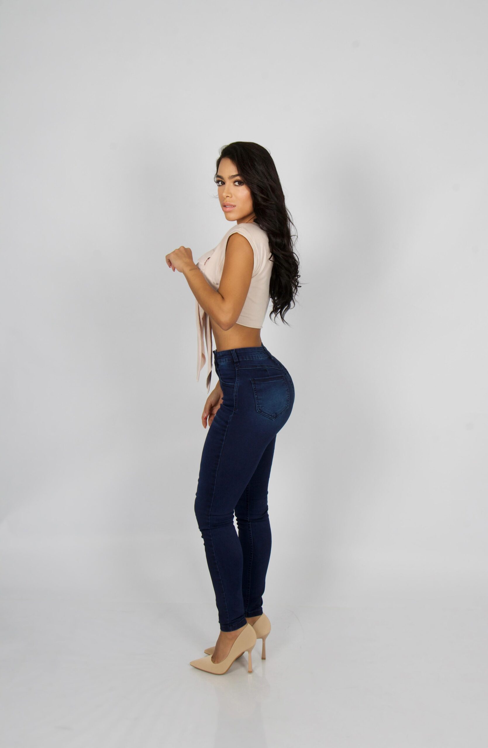 Jeans W Classic Blue Bigotes - Vista 3