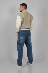 Jeans Men Cargo Multipocket Blue Nevado - Vista 3
