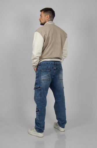 Jeans Men Cargo Multipocket Blue Nevado - Vista 3