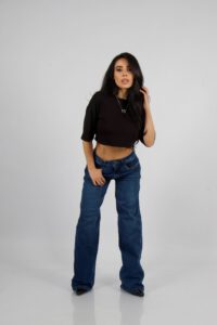 Jeans Wide Leg Blue Intermedio