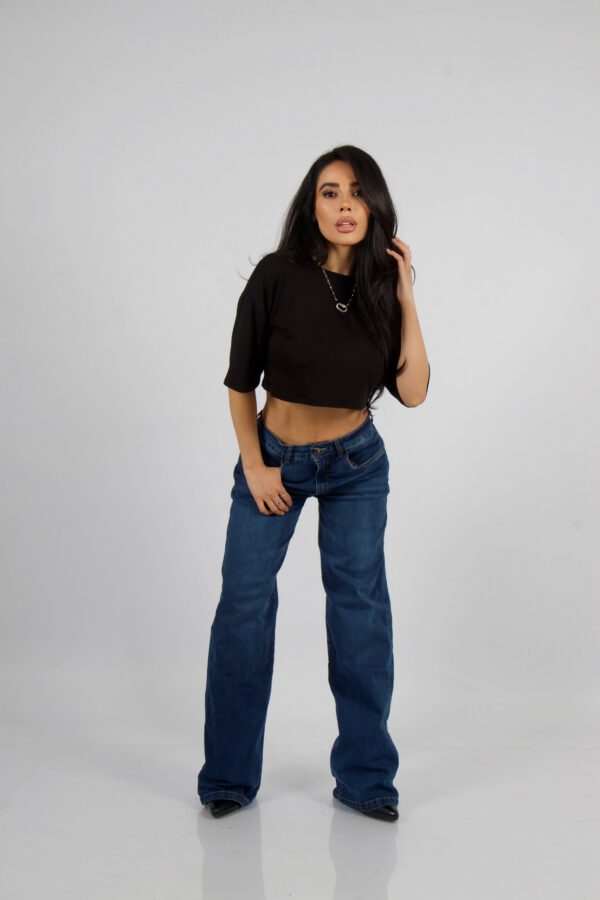 Jeans Wide Leg Blue Intermedio