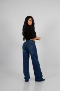 Jeans Wide Leg Blue Intermedio - Vista 4