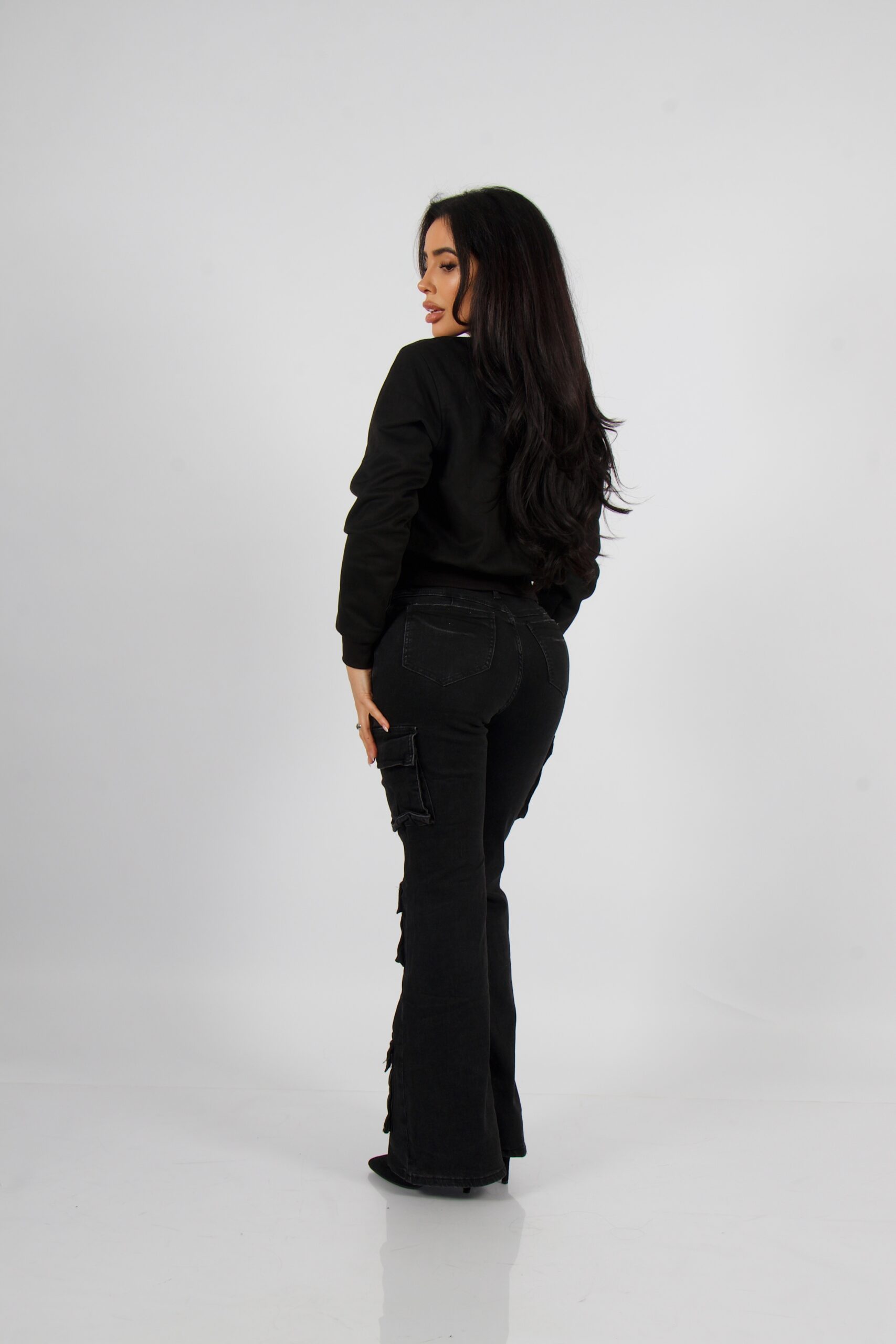 Jeans Cargo Multipocket Santorini black