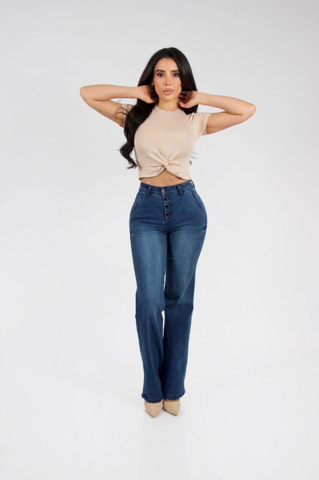 Jeans Wide Leg Blue intermedio