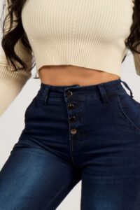 Jeans Wide Leg Blue intense - Vista 4