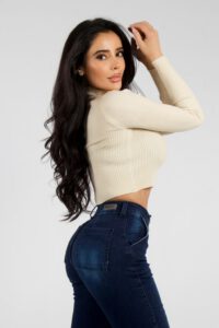 Jeans Wide Leg Blue intense - Vista 3