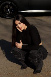 Jeans Cargo Multipocket Luxury Black desgastado