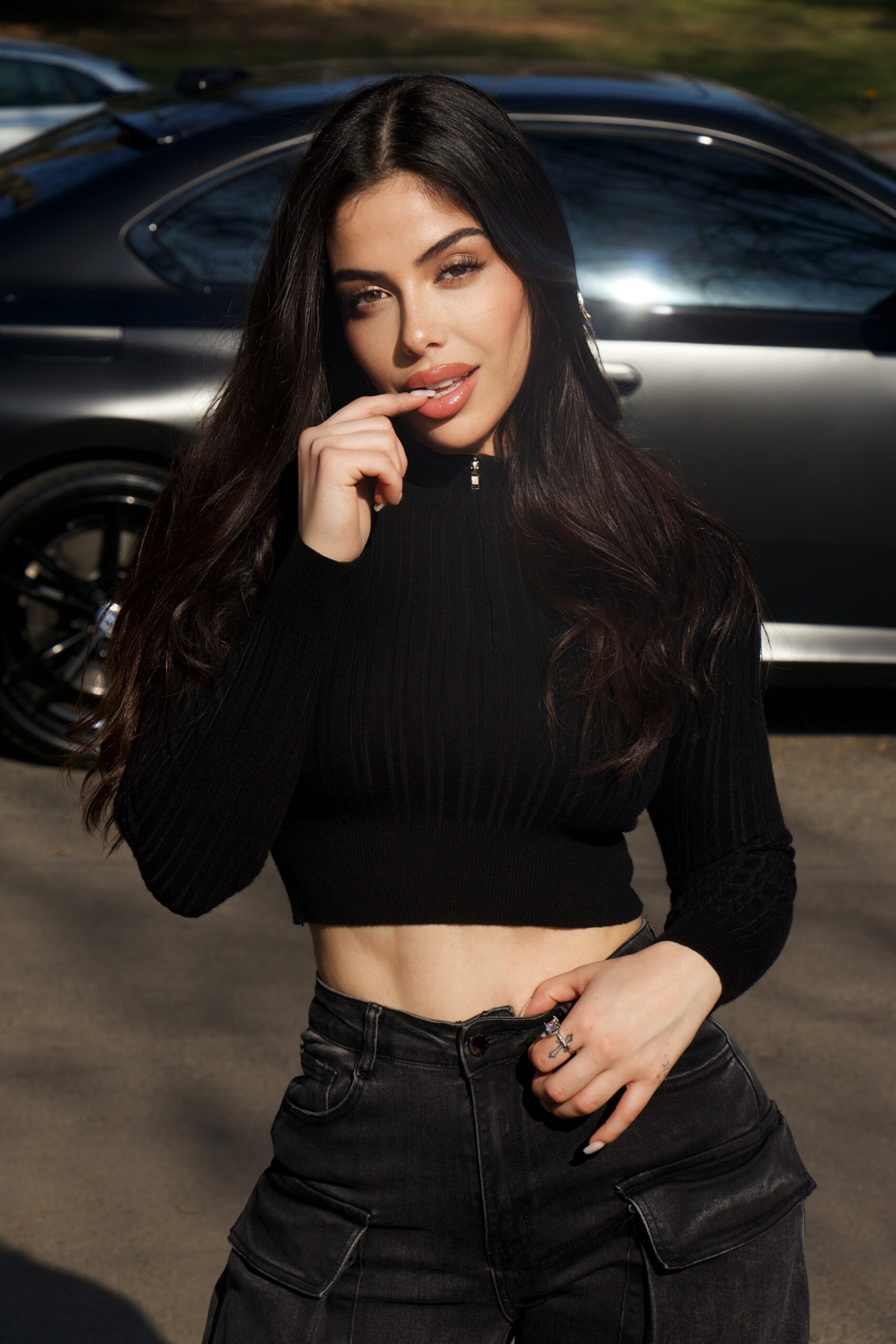 Jeans Cargo Multipocket Luxury Black desgastado - Vista 10