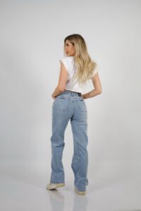 Jeans W Wide Leg Luxury Celeste - Vista 5