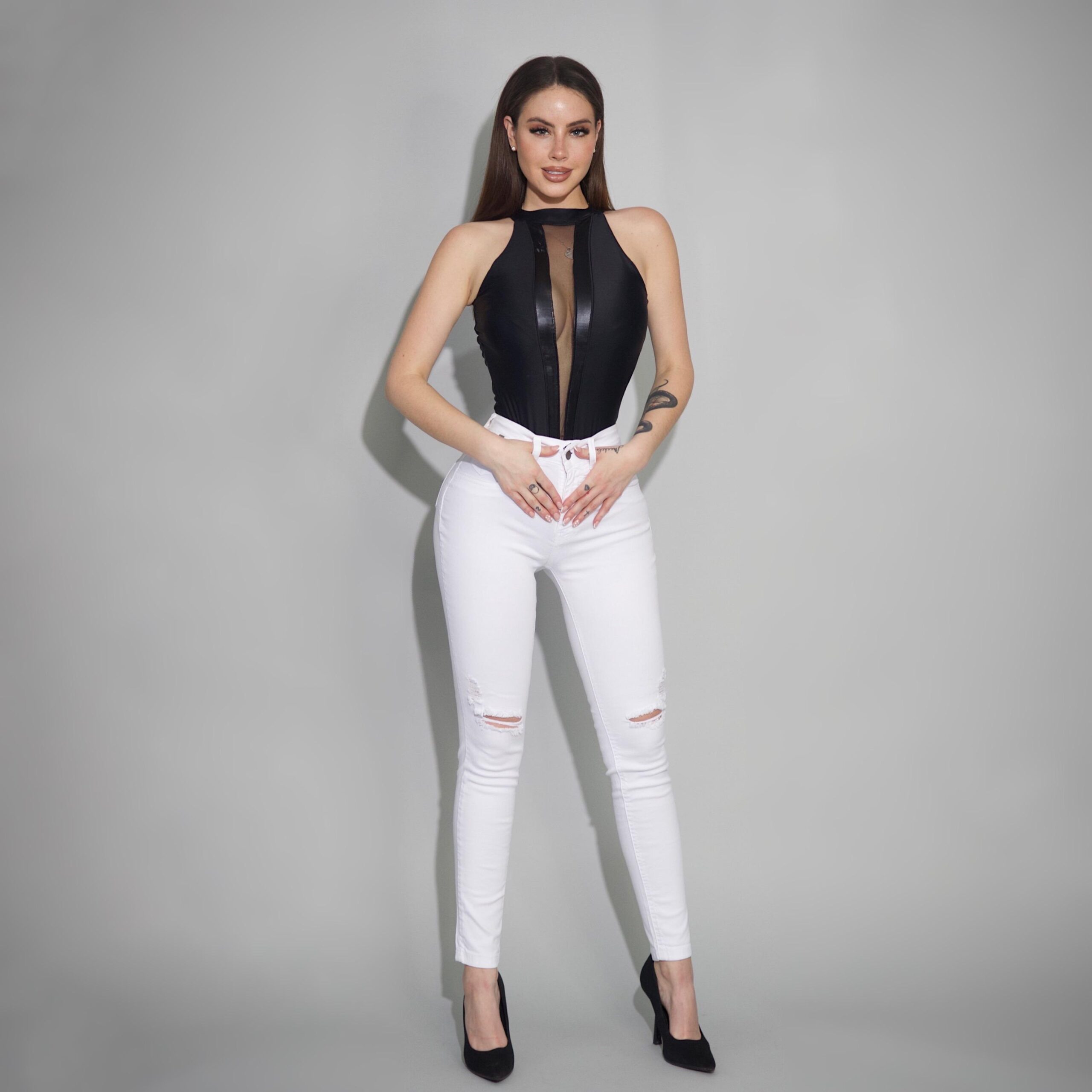 Jeans Woman White