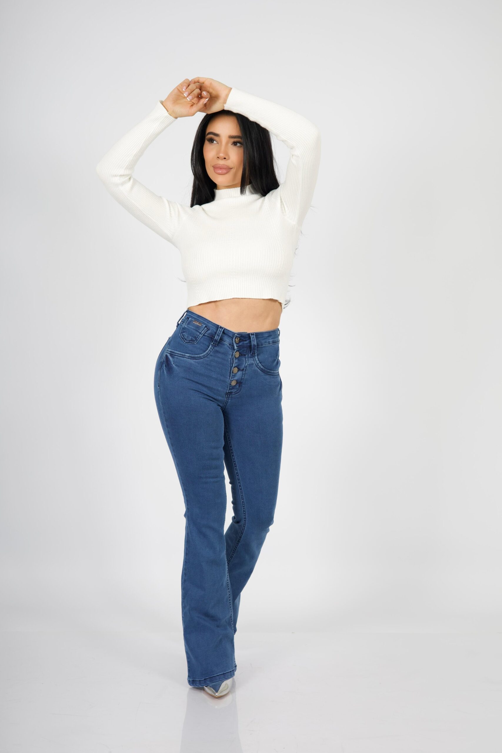 Jeans Flare four button Nueva York