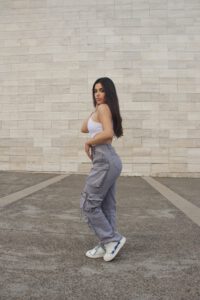 Jeans Cargo Multipocket Luxury Grigio - Vista 5