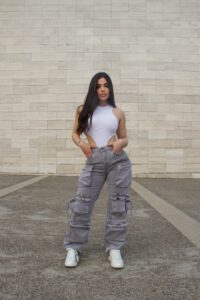 Jeans Cargo Multipocket Luxury Grigio