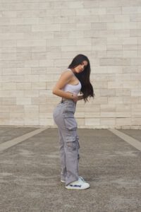 Jeans Cargo Multipocket Luxury Grigio - Vista 8